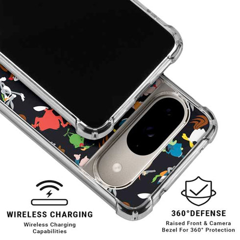 Looney Tunes Identity Pattern Google Pixel 10 Clear Case
